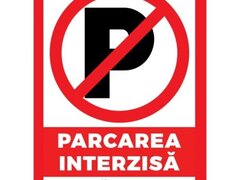 Placuta pentru parcarea interzisa ghena de gunoi